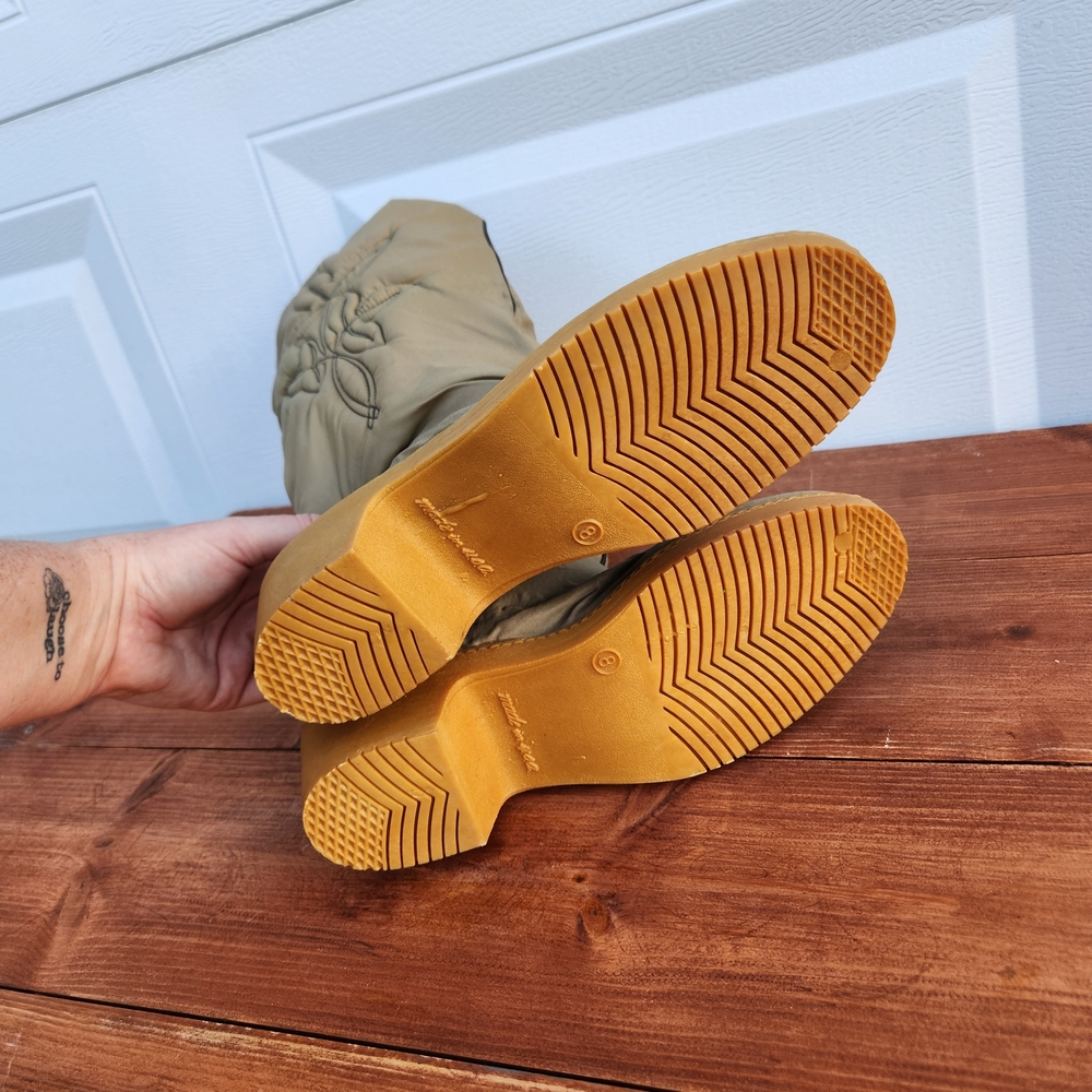 80's Tan Winter Western Boots- Sz 8 - Picture 8 of 10